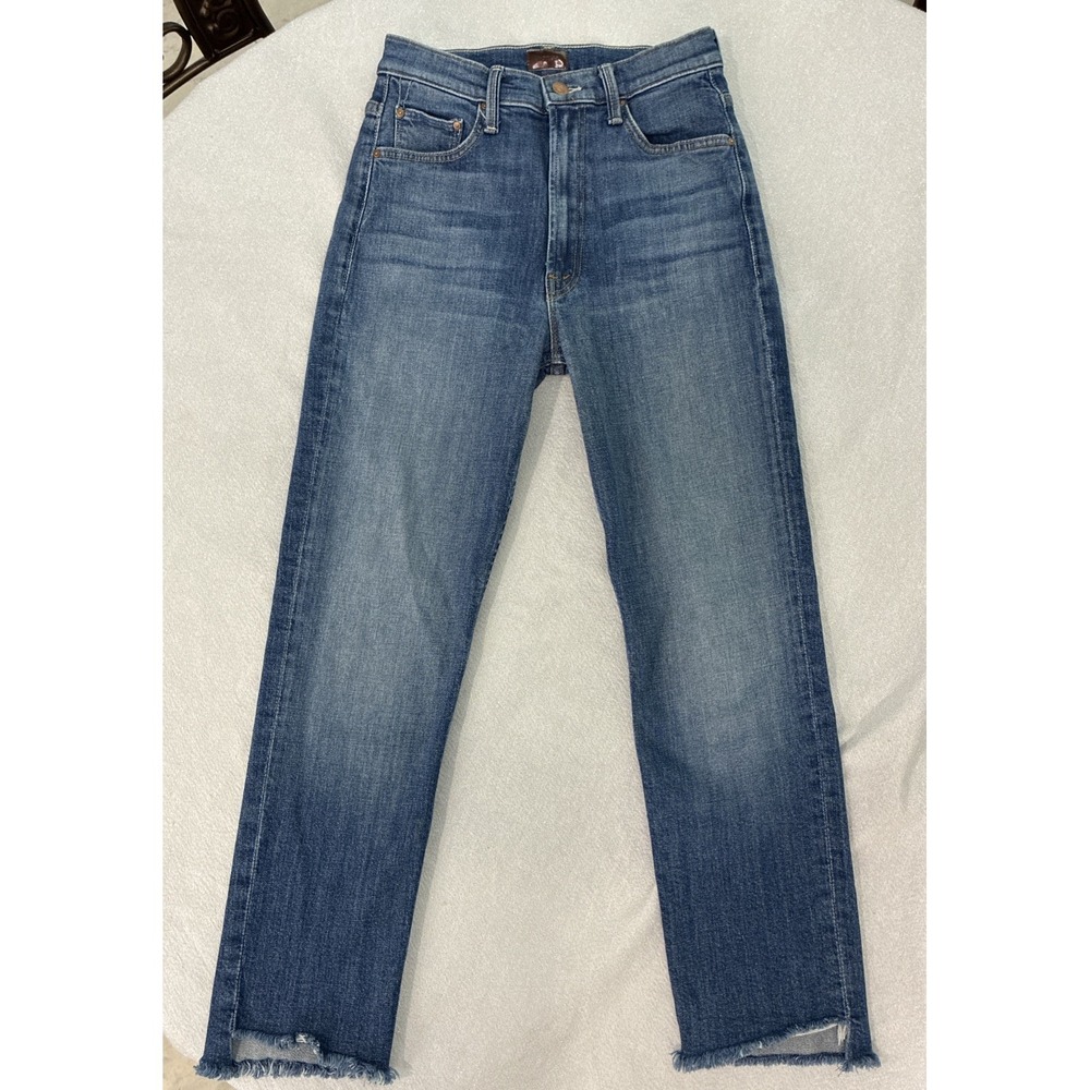Mother Size 27 High Waisted Rider Ankle Step Fray Loafers and Lassos